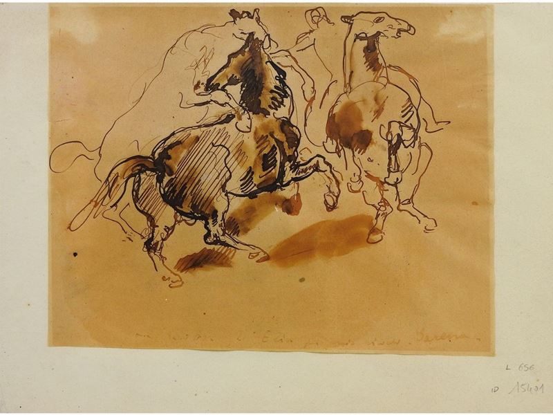 Felice Carena - Cavalli