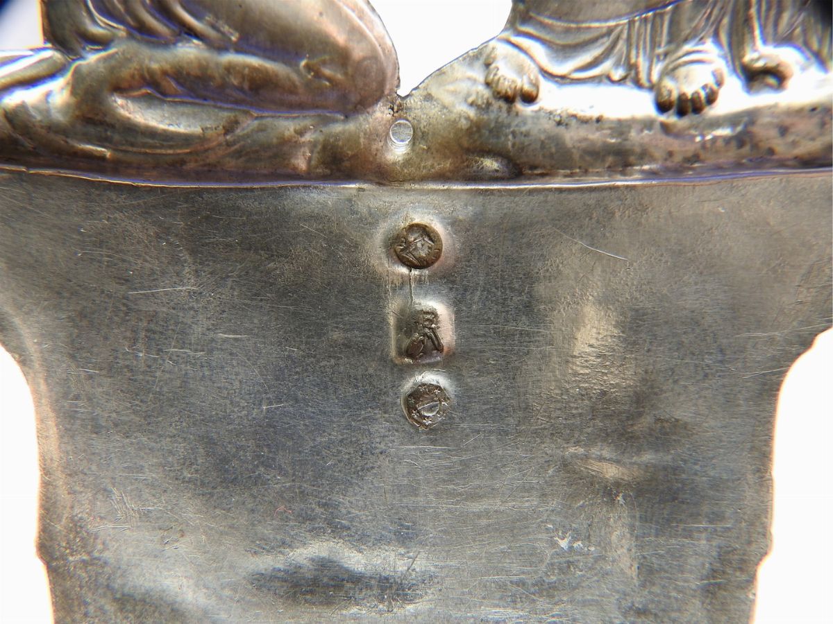 Coppia di Acquasantiere Pensili in Argento