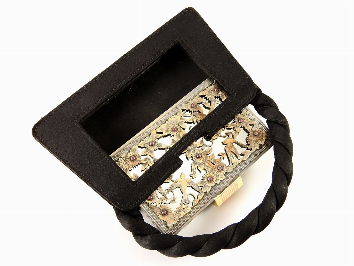 Trousse in Argento, Oro Giallo e Rubini