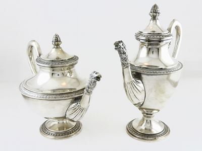 Teiera e Caffettiera in Argento