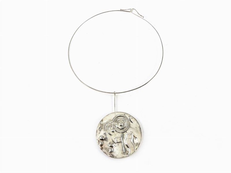 Collier "manhattan" in Argento Sbalzato