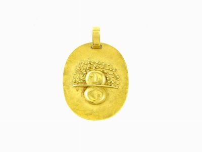Pendente Scultura in Oro Giallo