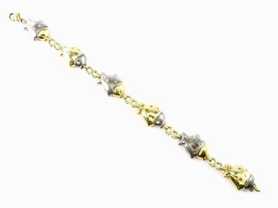 Bracciale Animalier in Oro Giallo e Oro Brunito