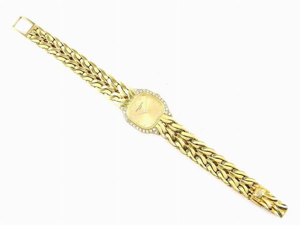 Orologio da polso per donna in oro giallo e diamanti