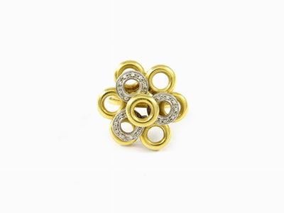 Anello in Oro Giallo e Diamanti
