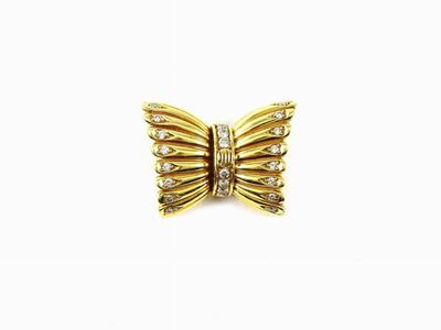 Pendente/fermezza in Oro Giallo e Diamanti