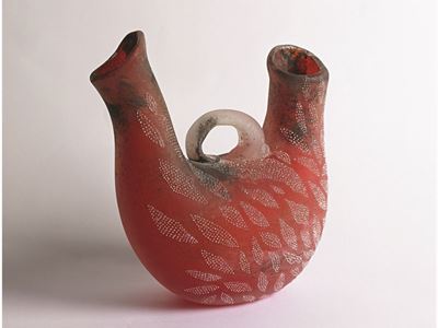 Vaso Gioiello in Vetro e Diamanti