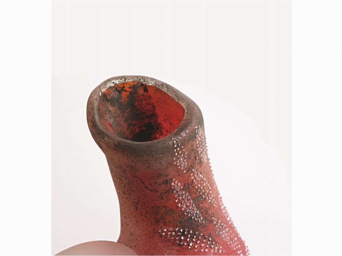 Vaso Gioiello in Vetro e Diamanti