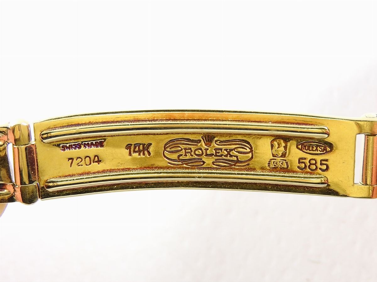 Orologio Rolex Oyster Perpetual da Polso per Donna in Oro Giallo 14 Kt e Diamanti