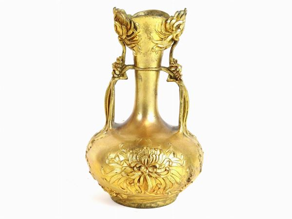 Gilded Pewter Amphora