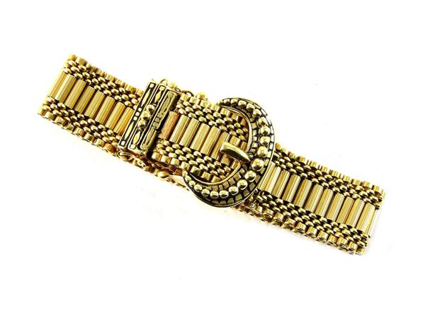 14Kt yellow gold Ladies bracelet/wristwatch