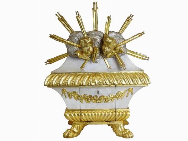 Giltwood and Lacquered Tabernacle