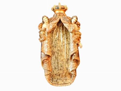 Baldacchino in Legno Dorato e Mecca e Laccato