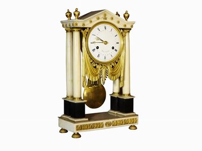Orologio a Pendolo da Camino in Marmo