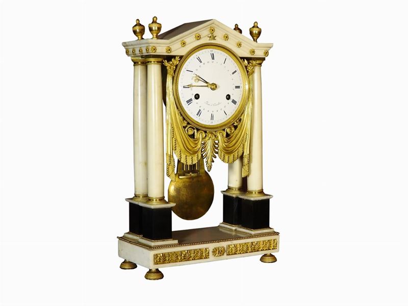Orologio a Pendolo da Camino in Marmo