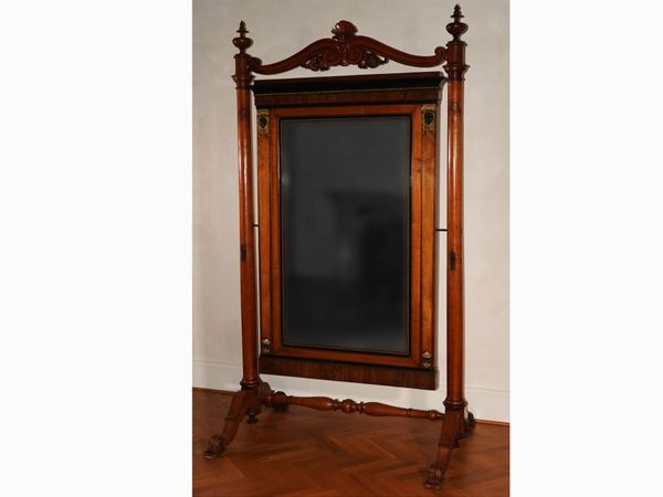 Walnut, Cherrywood and Other Woods Toilet Mirror