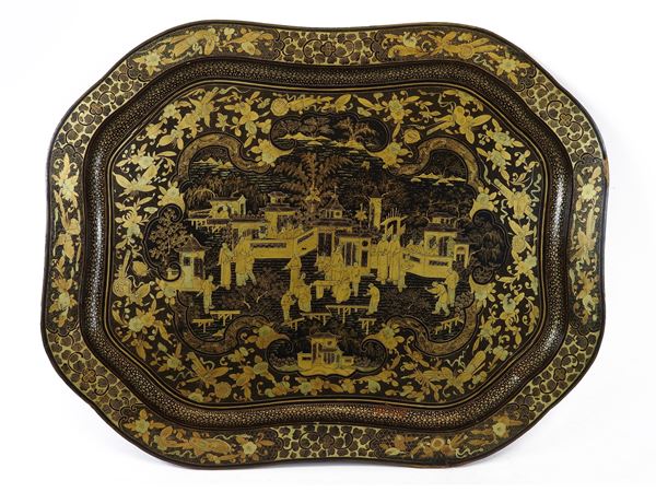 Painted Lacquer Tray
