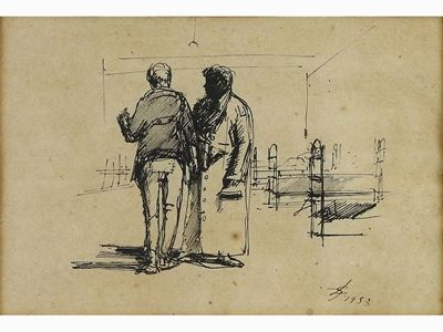 Paesaggio con Personaggi 1953