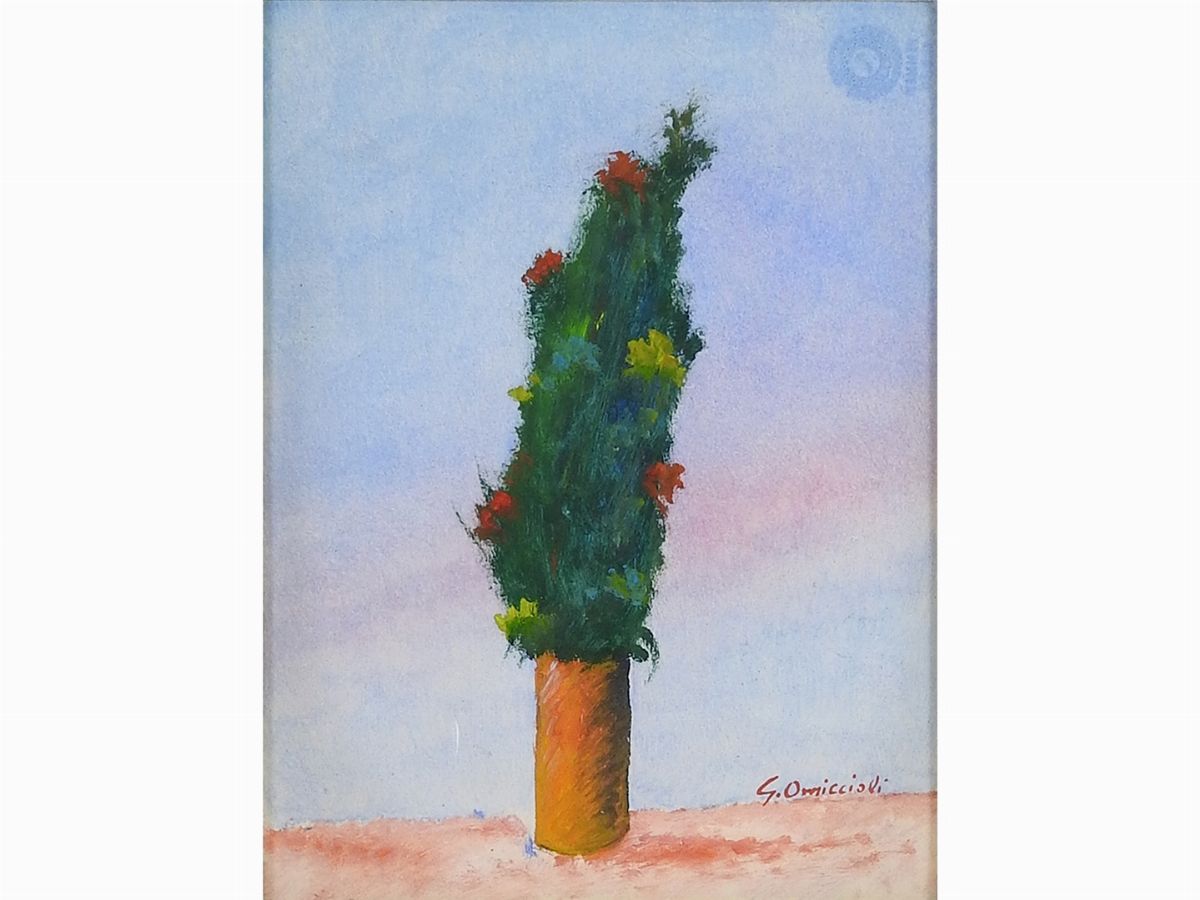 Giovanni Omiccioli - Vaso con Fiori