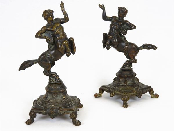 Pair of Bronze Centaur Sculptures