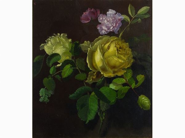 Roses  (second half of 19th Century)  - Auction The collector's house: Antique, Modern and Oriental Art - Lots: 450-673 - III - Maison Bibelot - Casa d'Aste Firenze - Milano