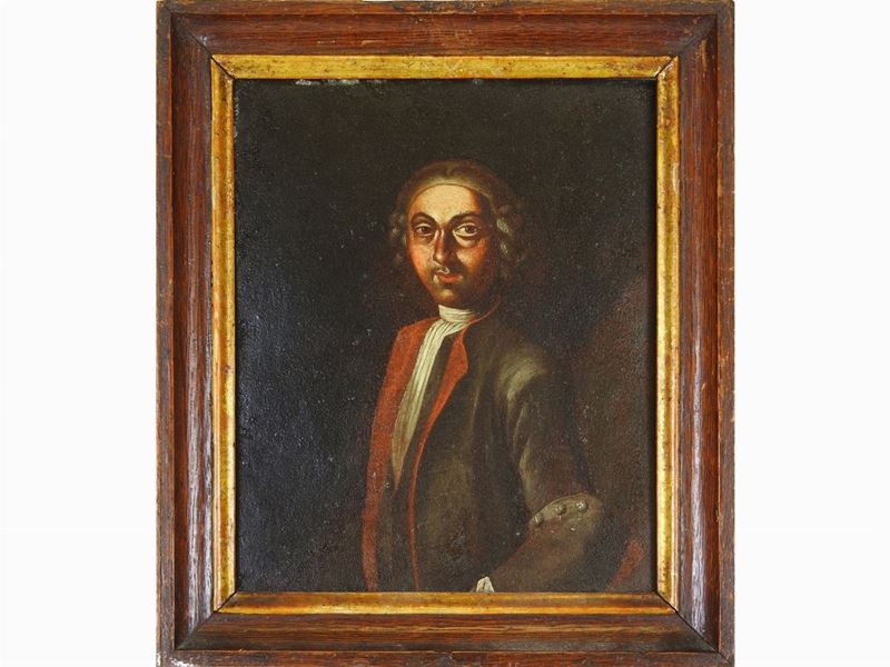 Scuola Napoletana del XVIII Secolo - Ritratti di Gentiluomini