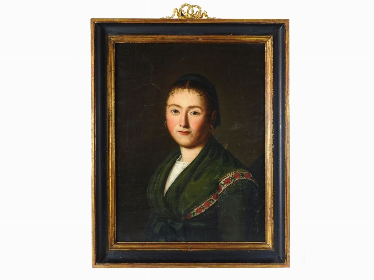 Scuola Francese della Prima Metà del XIX Secolo - Ritratto Femminile