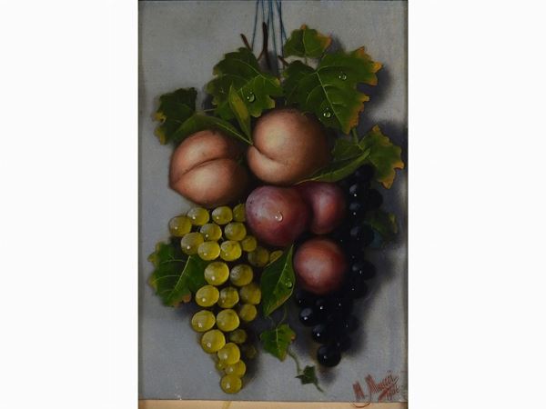 Michelangelo Meucci : Triumph of Fruit 1906  ((1840-1909))  - Auction The collector's house: Antique, Modern and Oriental Art - Lots: 450-673 - III - Maison Bibelot - Casa d'Aste Firenze - Milano