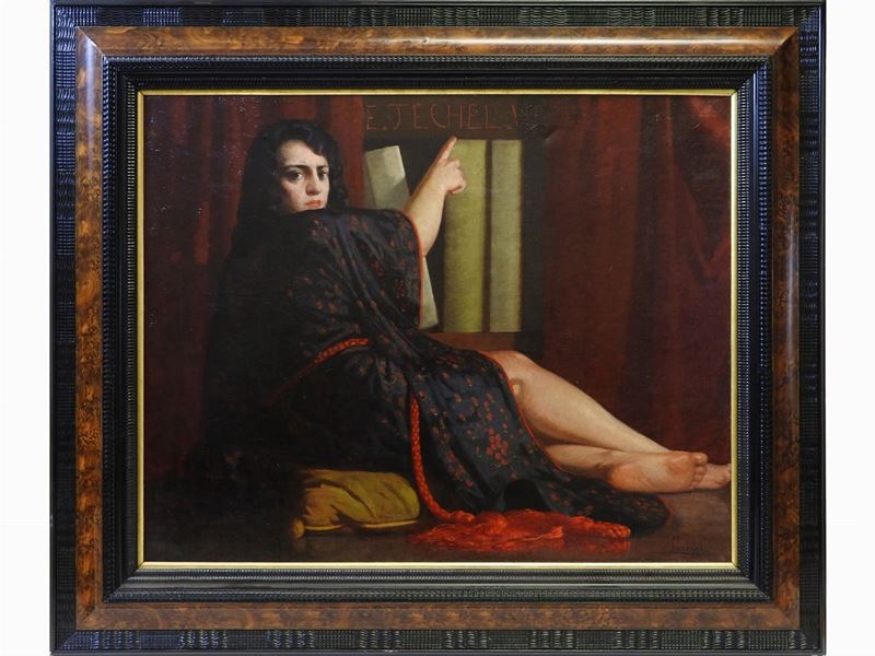 Matilde Luchini - Ritratto Femminile in un Interno