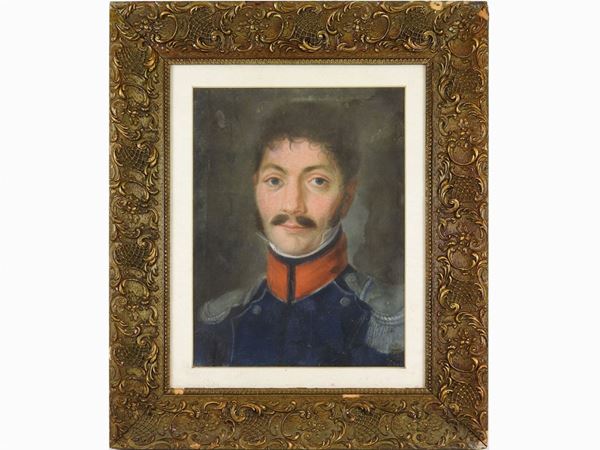 Scuola francese dell'inizio del XIX secolo - Portrait of a Man in Uniform
