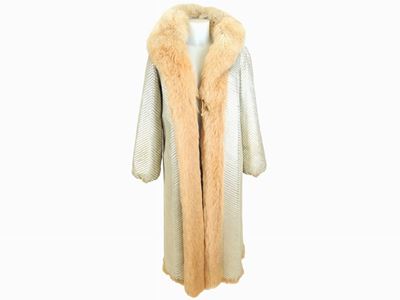 Cappotto in Pelliccia di Volpe Reversibile
