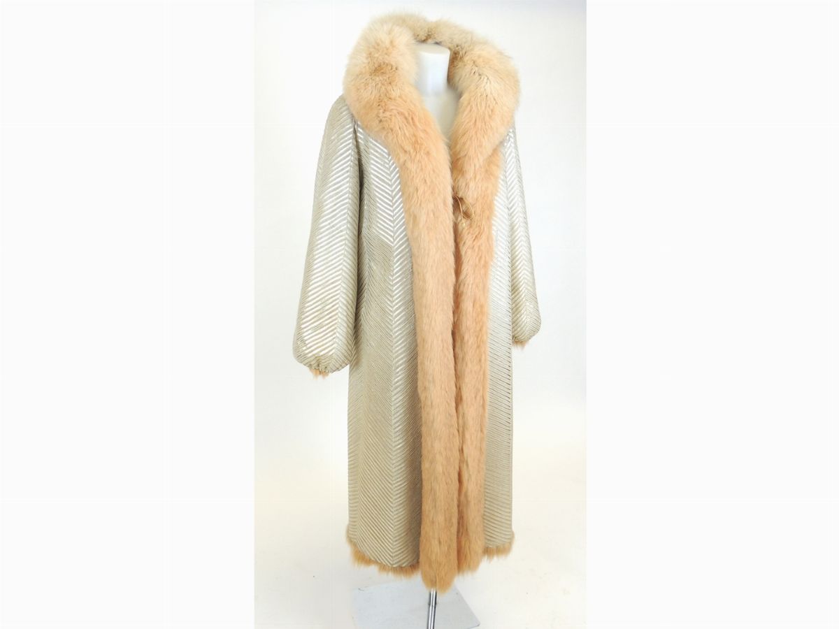 Cappotto in Pelliccia di Volpe Reversibile