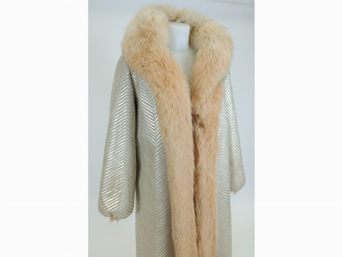 Cappotto in Pelliccia di Volpe Reversibile