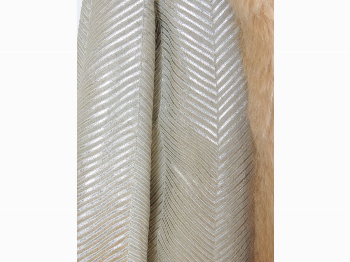 Cappotto in Pelliccia di Volpe Reversibile