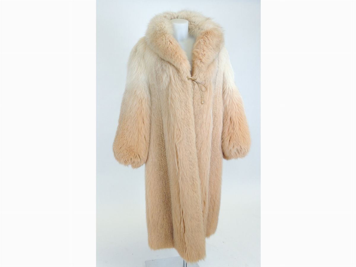 Cappotto in Pelliccia di Volpe Reversibile