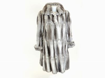Cappotto Trequarti in Pelliccia di Cincillà