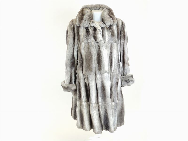 Cappotto Trequarti in Pelliccia di Cincillà