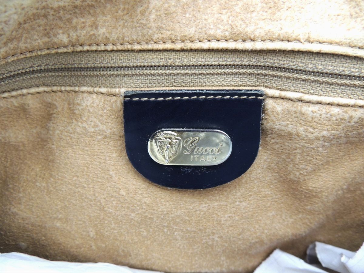 Borsa Bauletto Gucci in Tela Monogram Blu