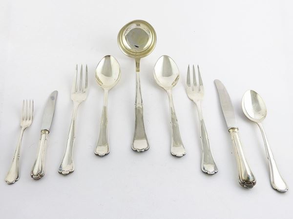 Silver Cutlery Set  - Auction The collector's house: Antique, Modern and Oriental Art - Lots: 700-943 - IV - Maison Bibelot - Casa d'Aste Firenze - Milano