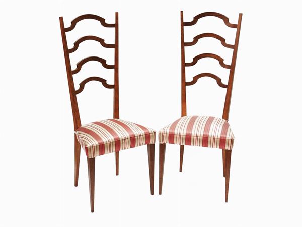 Pair of Walnut Chairs  - Auction The collector's house: Antique, Modern and Oriental Art - Lots: 450-673 - III - Maison Bibelot - Casa d'Aste Firenze - Milano