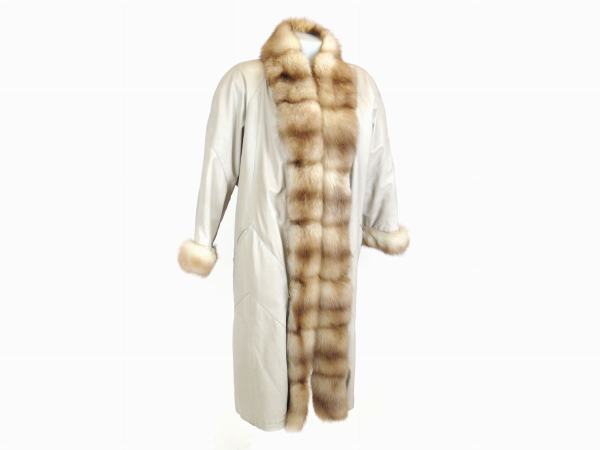 Cappotto in Pelle Bianca