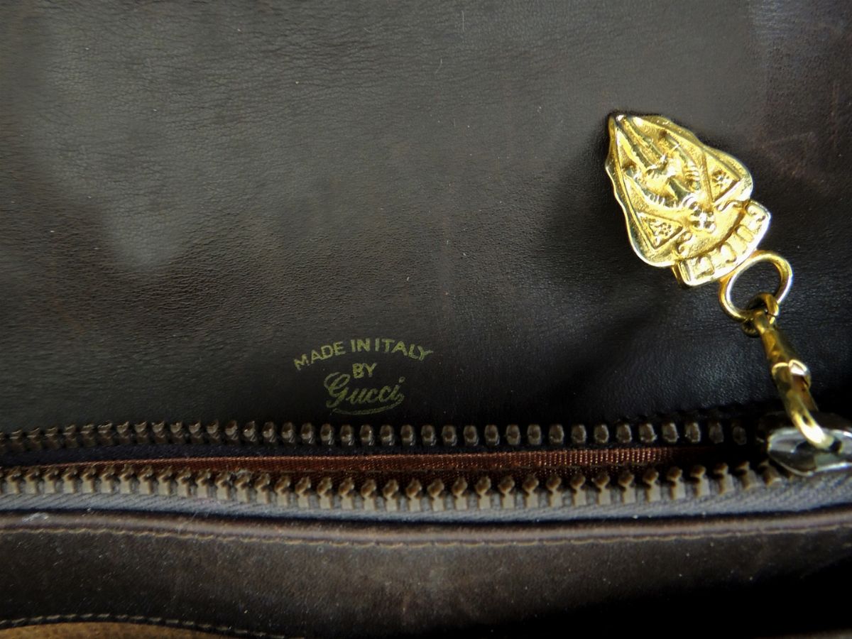 Borsa a Mano Gucci in Pelle Marrone