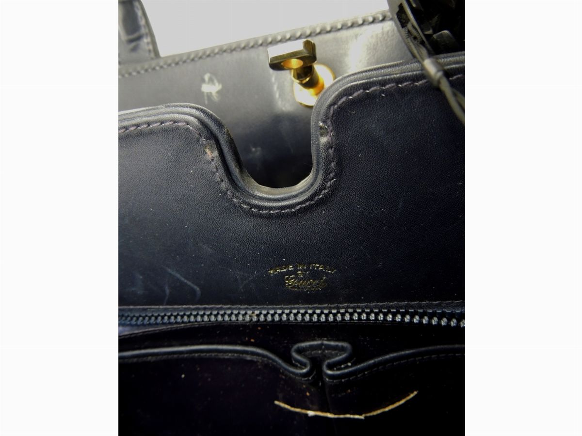 Borsa a Mano Gucci in Pelle Blu