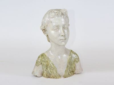 Busto in Terracotta Smaltata