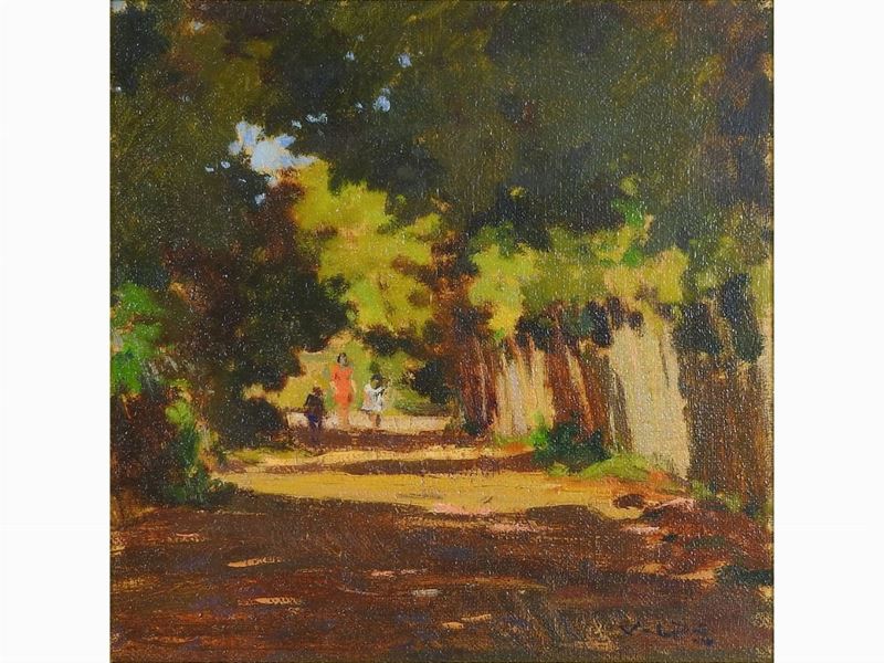 Angiolo Volpe - Maremma - Interno di Villa