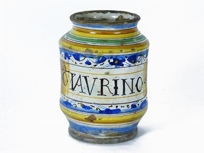 Albarello in Maiolica Policroma