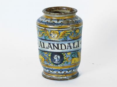 Albarello in Maiolica Policroma