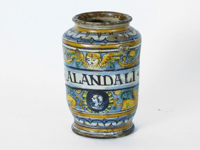 Albarello in Maiolica Policroma