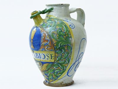 Versatoio in Maiolica Policroma