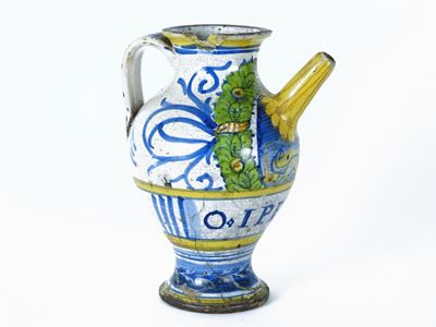 Versatoio in Maiolica Policroma